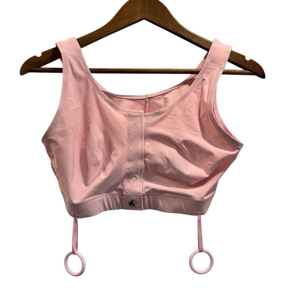 Masthead Size Large Elizabeth Pink Surgical Mastectomy Bra Adjustable